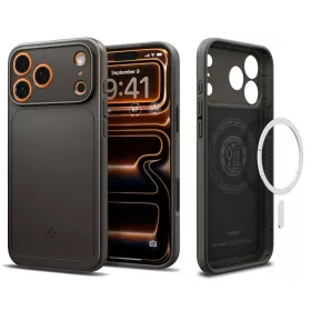   Spigen Thin Fit Mag MagSafe tok Apple iPhone 17 Pro Max készülékhez – Sötét acél