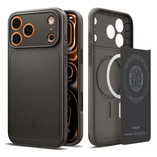 Spigen Thin Fit Mag MagSafe tok Apple iPhone 17 Pro Max készülékhez – Sötét acél