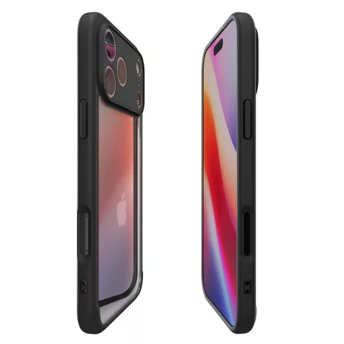 Spigen Ultra Hybrid tok Apple iPhone 17 Pro Max készülékhez – Matt fekete