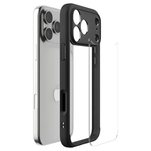 Spigen Ultra Hybrid tok Apple iPhone 17 Pro Max készülékhez – Matt fekete