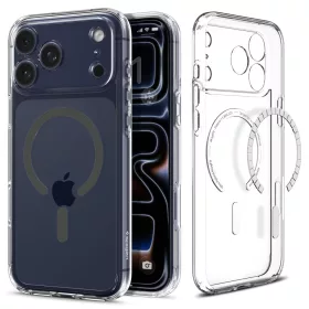   Spigen Ultra Hybrid Mag MagSafe tok Apple iPhone 17 Pro Max készülékhez – Átlátszó/szürke