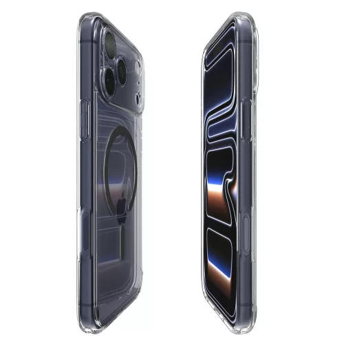 Spigen Ultra Hybrid Mag MagSafe tok Apple iPhone 17 Pro Max készülékhez – Átlátszó/szürke