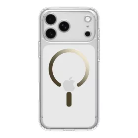   Spigen Ultra Hybrid Mag MagSafe tok Apple iPhone 17 Pro Max készülékhez – Átlátszó/arany
