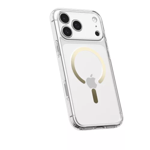 Spigen Ultra Hybrid Mag MagSafe tok Apple iPhone 17 Pro Max készülékhez – Átlátszó/arany