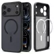 Spigen Ultra Hybrid Mag MagSafe tok Apple iPhone 17 Pro Max készülékhez – Átlátszó/matt fekete