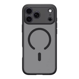   Spigen Ultra Hybrid Mag MagSafe tok Apple iPhone 17 Pro Max készülékhez – Átlátszó/matt fekete