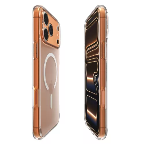 Spigen Ultra Hybrid Mag MagSafe tok Apple iPhone 17 Pro Max készülékhez – Átlátszó/matt fehér