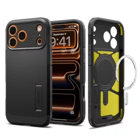   Spigen Tough Armor 'T' Mag MagSafe tok Apple iPhone 17 Pro Max készülékhez – Fekete