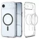 Spigen Ultra Hybrid Mag MagSafe tok, Apple iPhone Air - átlátszó/grafit