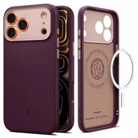   Spigen Nano Pop Mag MagSafe tok Apple iPhone 17 Pro készülékhez – Bordó