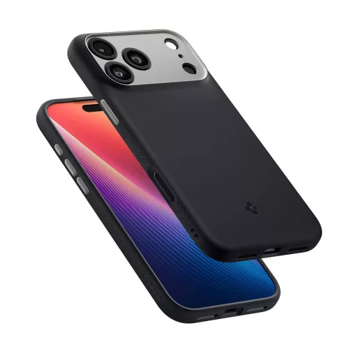 Spigen Nano Pop Mag MagSafe tok Apple iPhone 17 Pro készülékhez – Fekete szezám