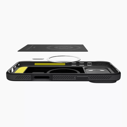 Spigen Rugged Armor Mag MagSafe tok Apple iPhone 17 Pro készülékhez – Matt fekete