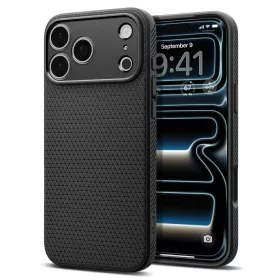   Spigen Liquid Air tok Apple iPhone 17 Pro készülékhez – Matt fekete