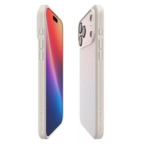 Spigen Liquid Air tok Apple iPhone 17 Pro készülékhez – Természetes titán