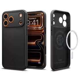   Spigen Thin Fit Mag MagSafe tok Apple iPhone 17 Pro készülékhez – Fekete