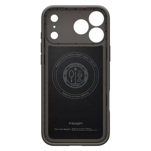 Spigen Thin Fit Mag MagSafe tok Apple iPhone 17 Pro készülékhez – Sötét acél
