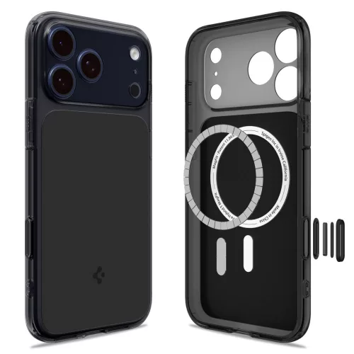 Spigen Ultra Hybrid 'T' Mag MagSafe tok Apple iPhone 17 Pro készülékhez – Matt fekete