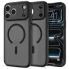 Spigen Ultra Hybrid Mag MagSafe tok Apple iPhone 17 Pro készülékhez – Átlátszó/matt fekete