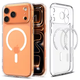   Spigen Ultra Hybrid Mag MagSafe tok Apple iPhone 17 Pro készülékhez – Átlátszó/matt fehér