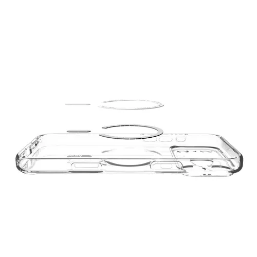 Spigen Ultra Hybrid Mag MagSafe tok Apple iPhone 17 Pro készülékhez – Átlátszó/matt fehér