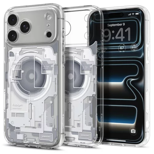 Spigen Ultra Hybrid Mag MagSafe tok Apple iPhone 17 Pro készülékhez – Zero one fehér