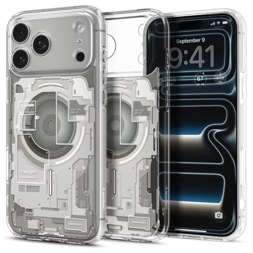 Spigen Ultra Hybrid Mag MagSafe tok Apple iPhone 17 Pro készülékhez – Zero one titán