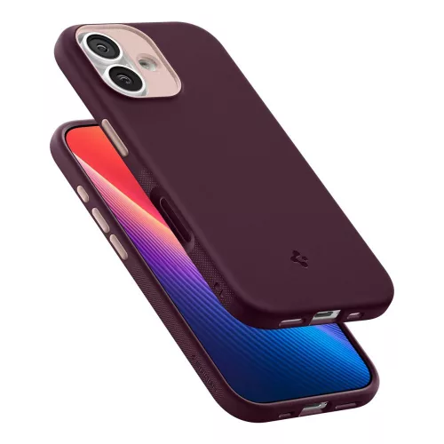 Spigen Nano Pop Mag MagSafe tok Apple iPhone 17 készülékhez – Bordó