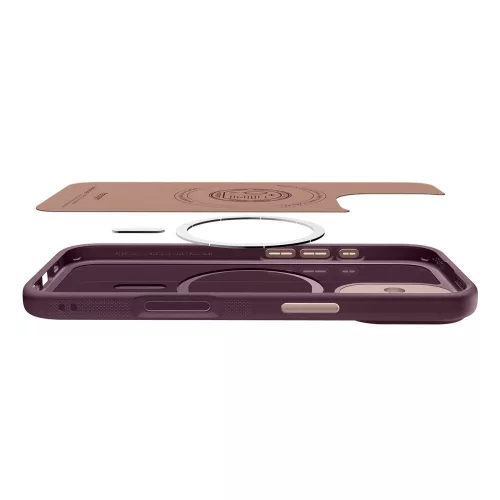 Spigen Nano Pop Mag MagSafe tok Apple iPhone 17 készülékhez – Bordó