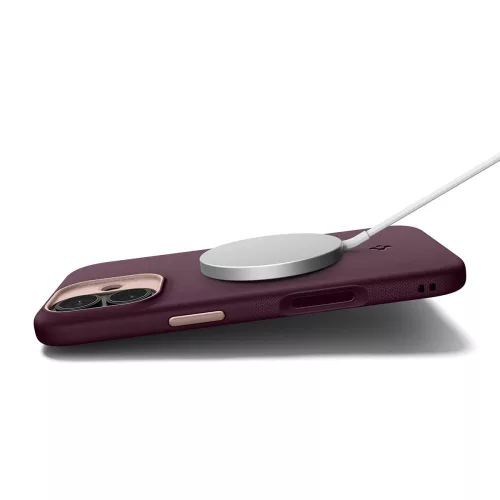 Spigen Nano Pop Mag MagSafe tok Apple iPhone 17 készülékhez – Bordó