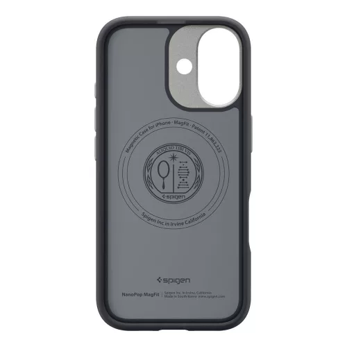 Spigen Nano Pop Mag MagSafe tok Apple iPhone 17 készülékhez – Fekete szezám