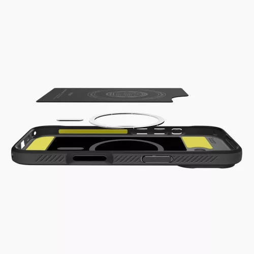Spigen Rugged Armor Mag MagSafe tok Apple iPhone 17 készülékhez – Matt fekete