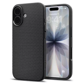   Spigen Liquid Air tok Apple iPhone 17 készülékhez – Matt fekete