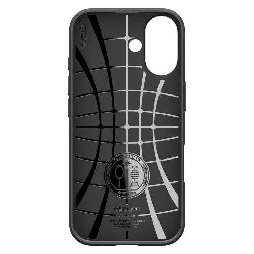 Spigen Liquid Air tok Apple iPhone 17 készülékhez – Matt fekete