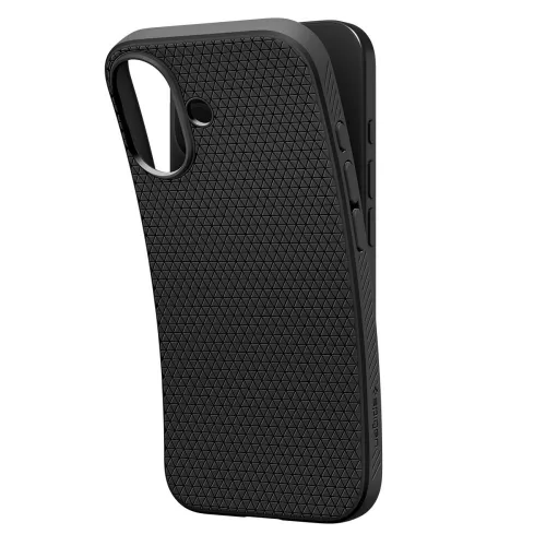 Spigen Liquid Air tok Apple iPhone 17 készülékhez – Matt fekete