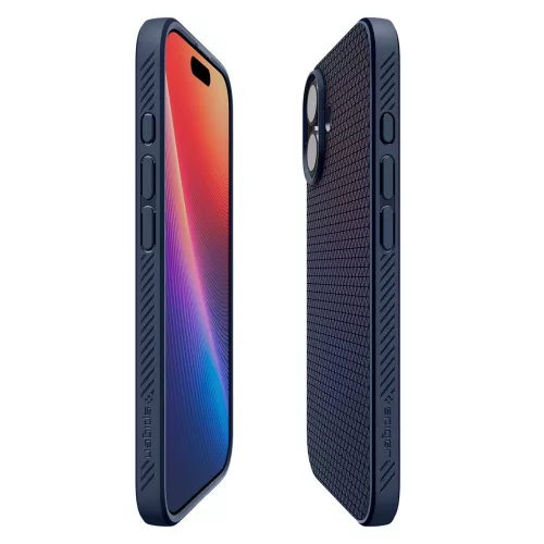 Spigen Liquid Air tok Apple iPhone 17 készülékhez – Tengerészkék