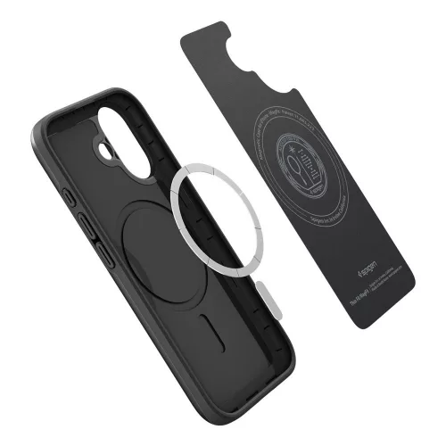Spigen Thin Fit Mag MagSafe tok Apple iPhone 17 készülékhez – Fekete