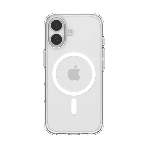 Spigen Ultra Hybrid Mag MagSafe tok Apple iPhone 17 készülékhez – Átlátszó/fehér