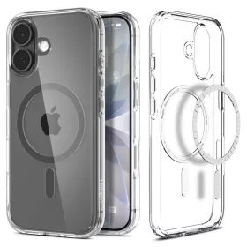   Spigen Ultra Hybrid Mag MagSafe tok Apple iPhone 17 készülékhez – Átlátszó/szürke