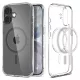 Spigen Ultra Hybrid Mag MagSafe tok Apple iPhone 17 készülékhez – Átlátszó/szürke