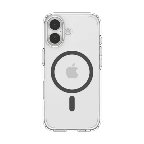 Spigen Ultra Hybrid Mag MagSafe tok Apple iPhone 17 készülékhez – Átlátszó/szürke