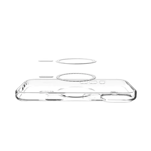 Spigen Ultra Hybrid Mag MagSafe tok Apple iPhone 17 készülékhez – Átlátszó/arany