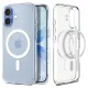 Spigen Ultra Hybrid Mag MagSafe tok Apple iPhone 17 készülékhez – Átlátszó/matt fehér