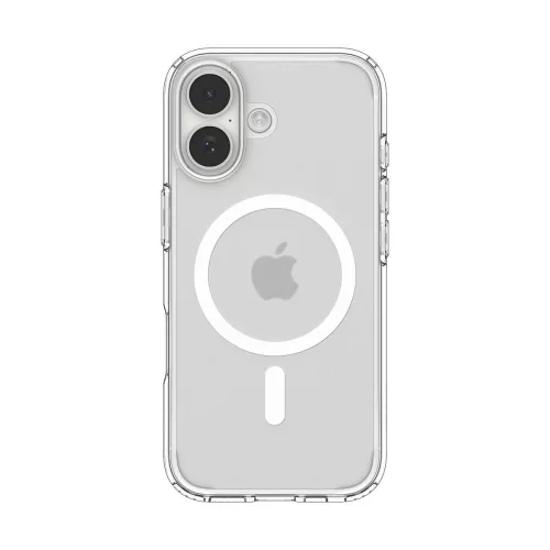 Spigen Ultra Hybrid Mag MagSafe tok Apple iPhone 17 készülékhez – Átlátszó/matt fehér