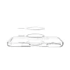 Spigen Ultra Hybrid Mag MagSafe tok Apple iPhone 17 készülékhez – Átlátszó/matt fehér