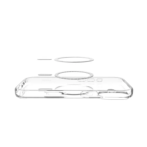 Spigen Ultra Hybrid Mag MagSafe tok Apple iPhone 17 készülékhez – Átlátszó/matt fehér