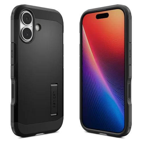 Spigen Tough Armor 'T' Mag MagSafe tok Apple iPhone 17 készülékhez – Fekete
