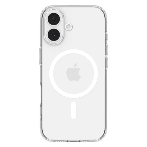 Spigen Liquid Crystal Mag MagSafe tok Apple iPhone 17 készülékhez – Átlátszó/fehér