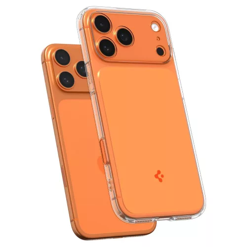 Spigen Ultra Hybrid 'T' Mag MagSafe tok Apple iPhone 17 Pro Max készülékhez – Fényes narancssárga