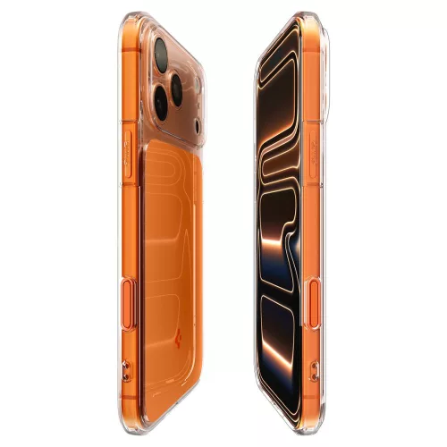 Spigen Ultra Hybrid 'T' Mag MagSafe tok Apple iPhone 17 Pro Max készülékhez – Fényes narancssárga
