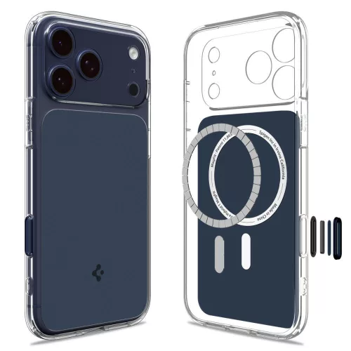 Spigen Ultra Hybrid 'T' Mag MagSafe tok Apple iPhone 17 Pro készülékhez – Matt kék